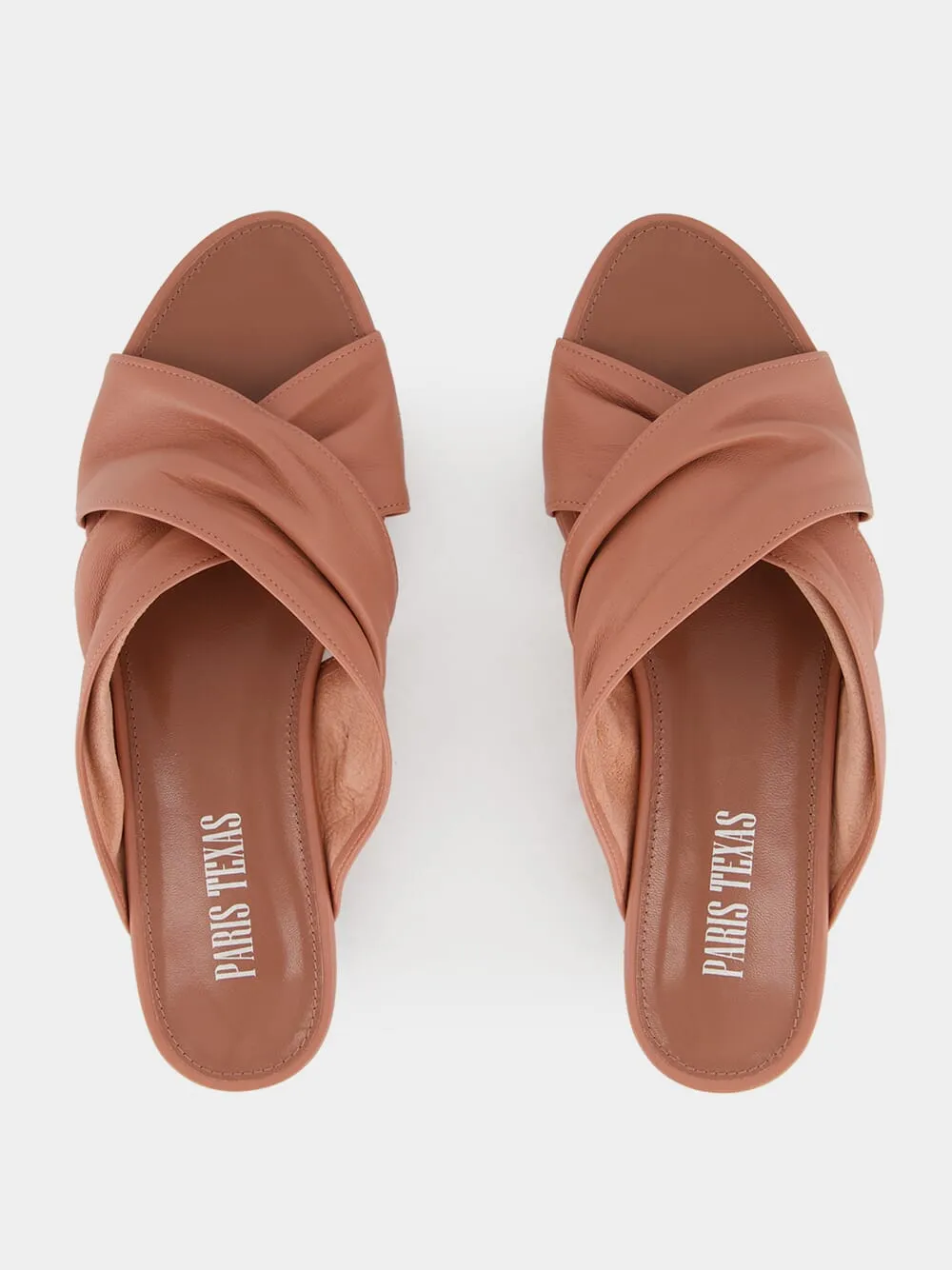 Texas Rose Flat Sandals in Nappa Leather
