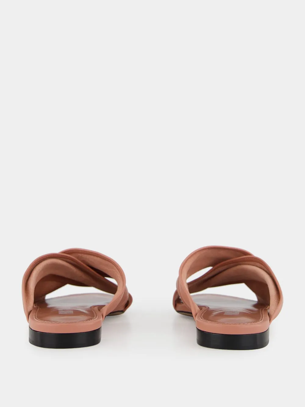 Texas Rose Flat Sandals in Nappa Leather