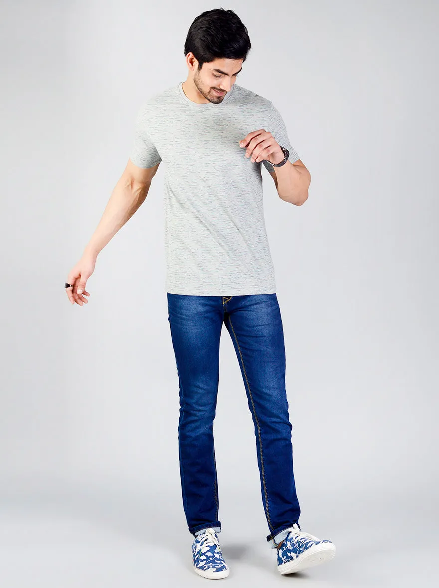 True Blue Solid Slim Fit Jeans | JadeBlue