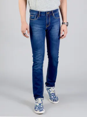 True Blue Solid Slim Fit Jeans | JadeBlue