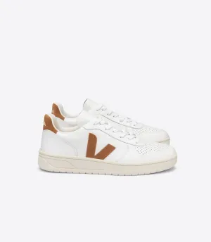 Veja V10 Leather in Extra White/Camel