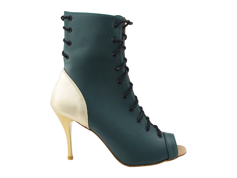 VFBoot Latin 3308 Green Leather & Light Gold Leather
