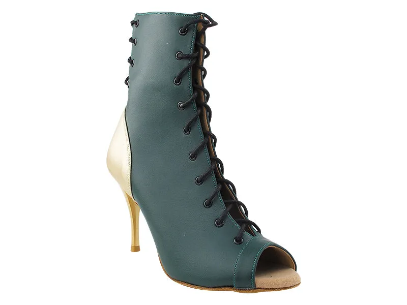 VFBoot Latin 3308 Green Leather & Light Gold Leather