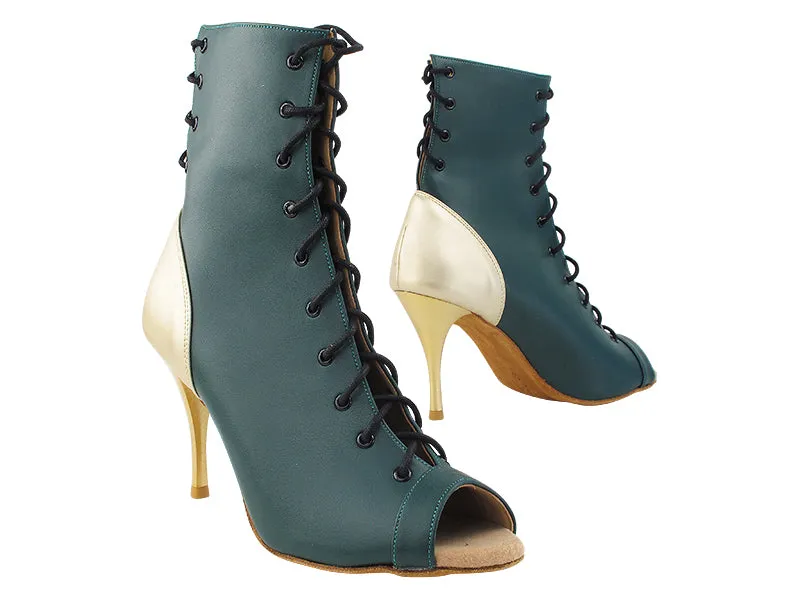 VFBoot Latin 3308 Green Leather & Light Gold Leather