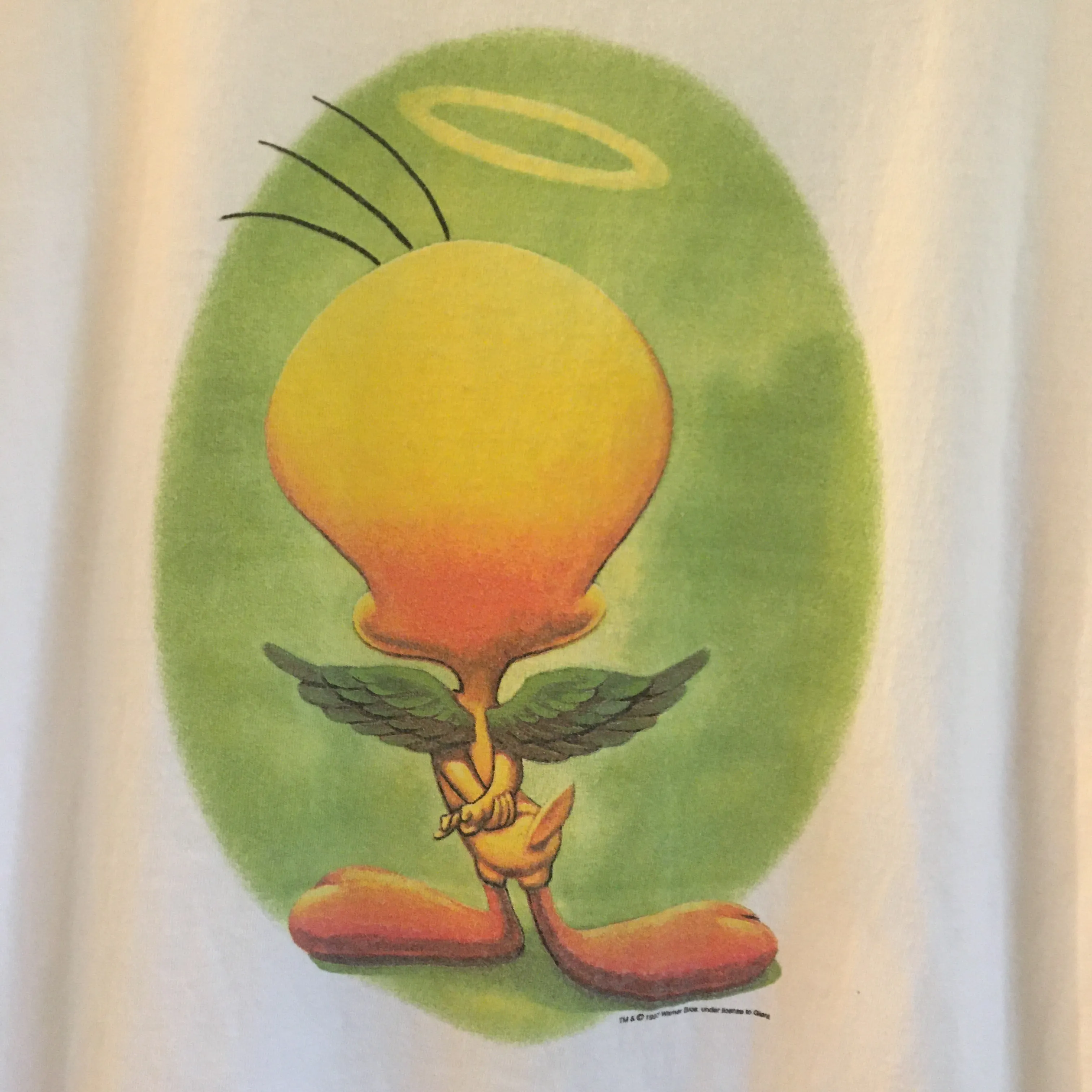 Vintage 90s Tweety Bird Looney Tunes tee // Warner Brothers unisex oversized retro crew neck