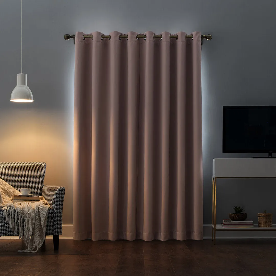 Wayfair Basics Blackout Grommet Curtain Panel Wayfair Basics® Curtain Color: Blush Size per Panel: 54" W x 84" L