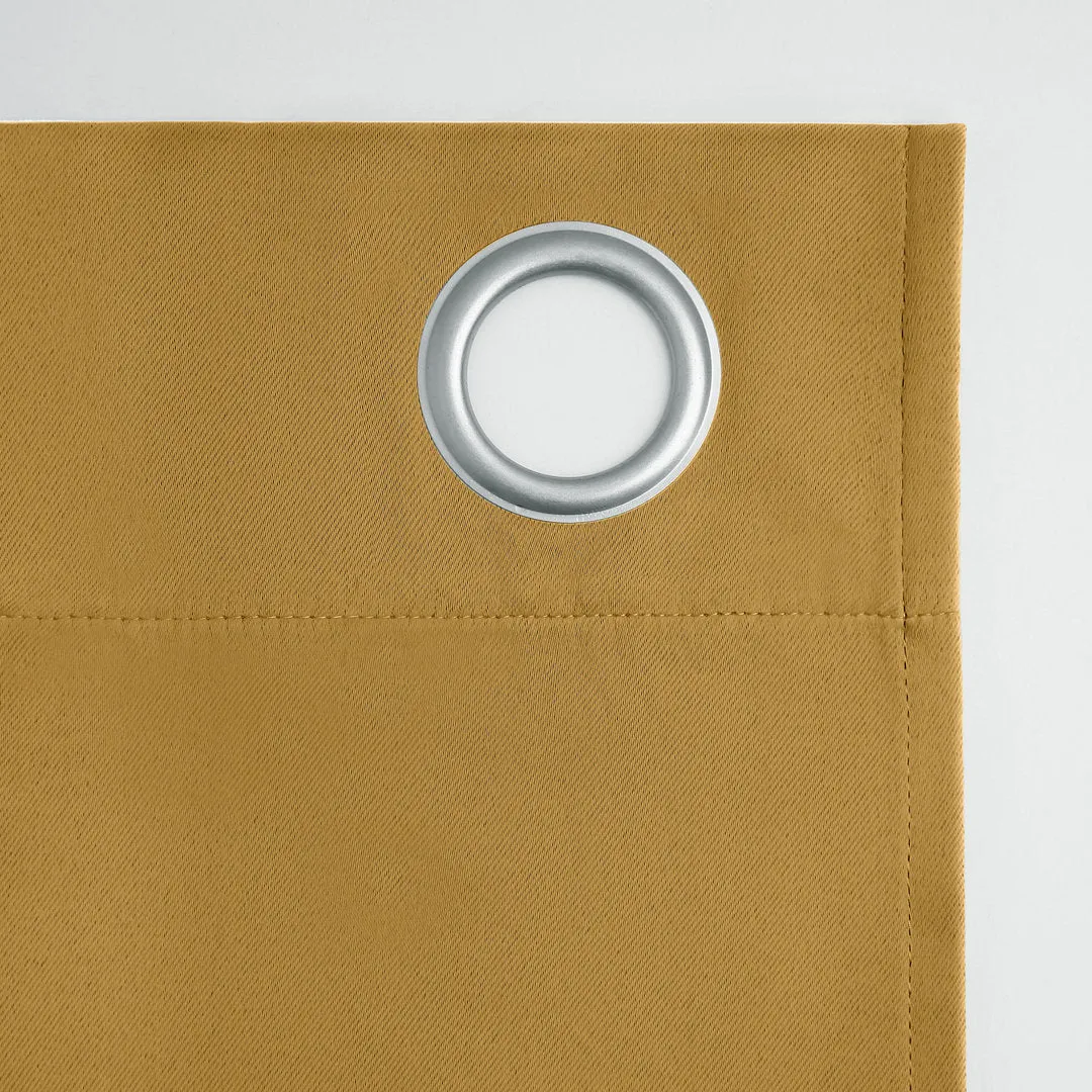 Wayfair Basics Blackout Grommet Curtain Panel Wayfair Basics® Curtain Color: Gold Size per Panel: 54" W x 63" L