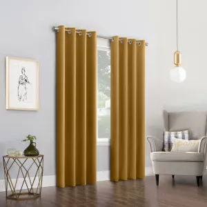 Wayfair Basics Blackout Grommet Curtain Panel Wayfair Basics® Curtain Color: Gold Size per Panel: 54" W x 63" L