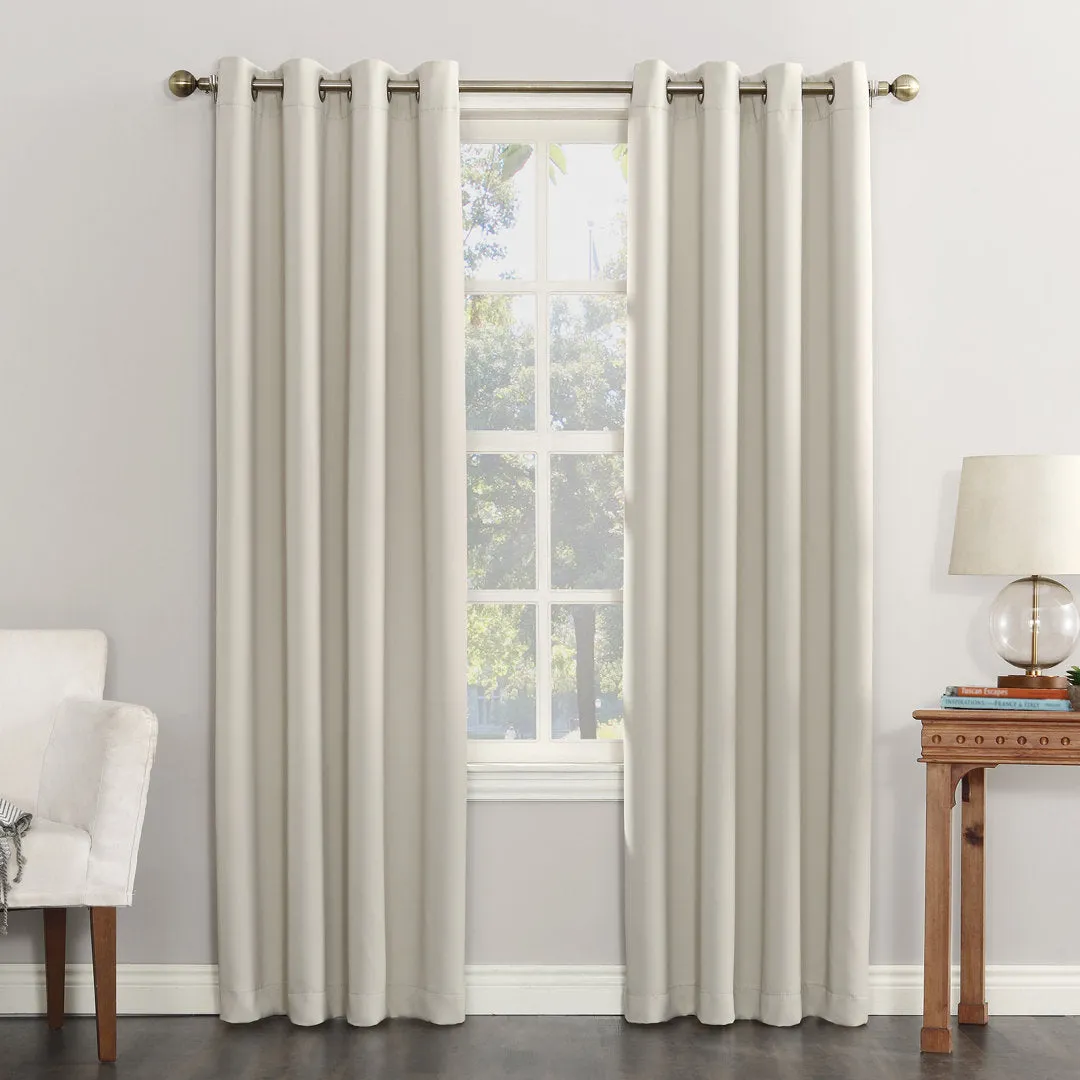 Wayfair Basics Blackout Grommet Curtain Panel Wayfair Basics® Curtain Color: Pearl Size per Panel: 40" W x 54" L