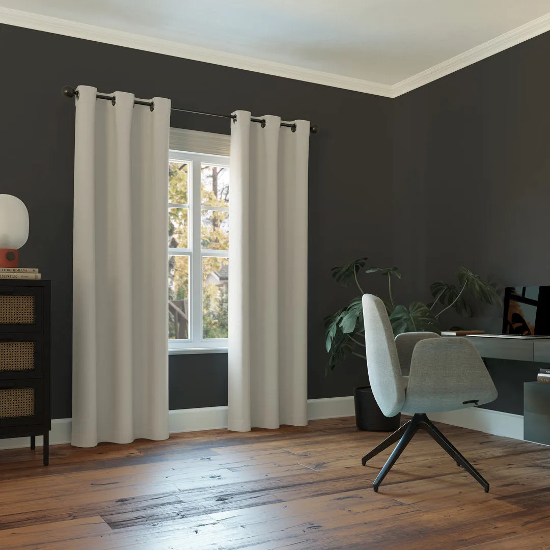Wayfair Basics Blackout Grommet Curtain Panel Wayfair Basics® Curtain Color: Pearl Size per Panel: 40" W x 54" L