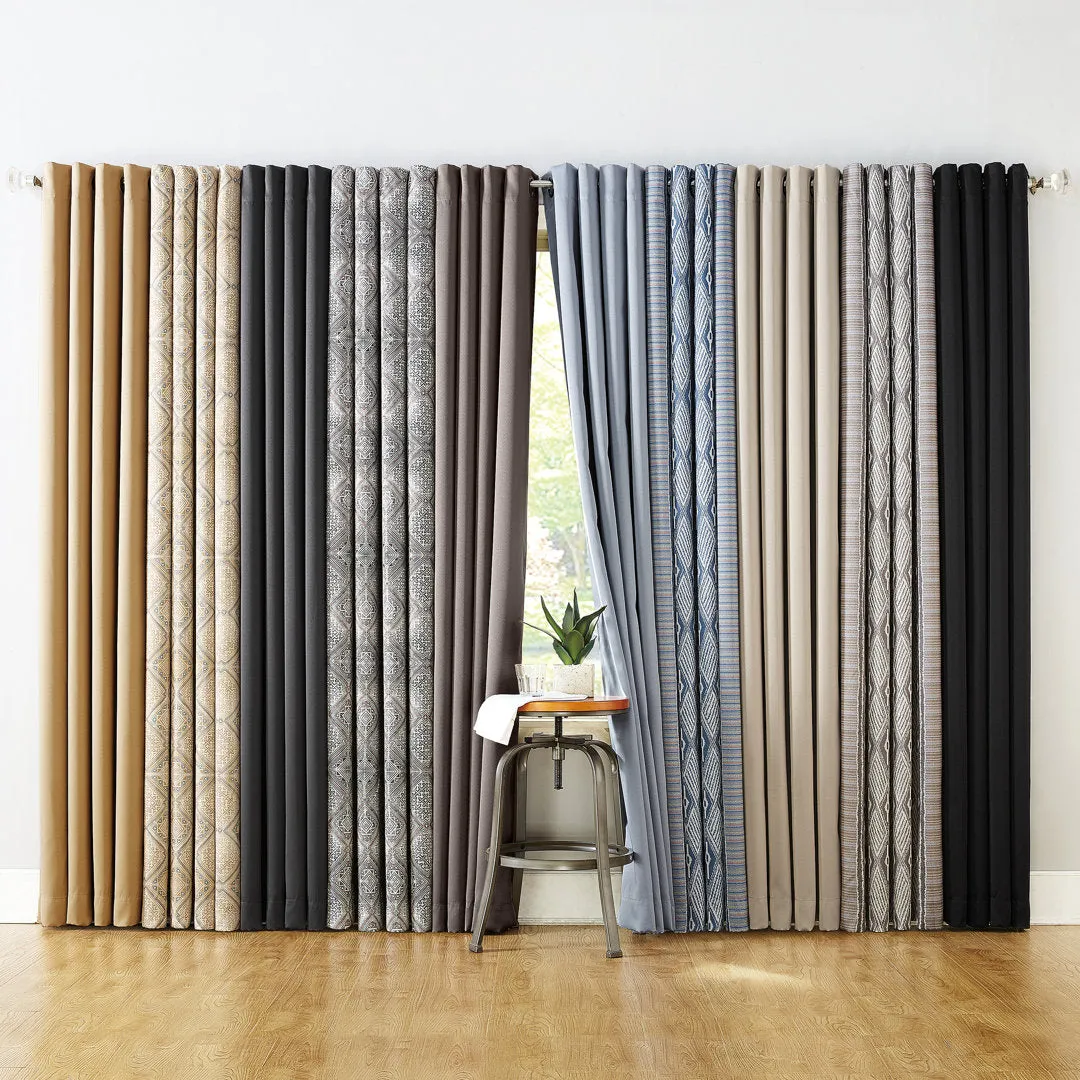 Wayfair Basics Blackout Grommet Curtain Panel Wayfair Basics® Curtain Color: Pearl Size per Panel: 40" W x 54" L