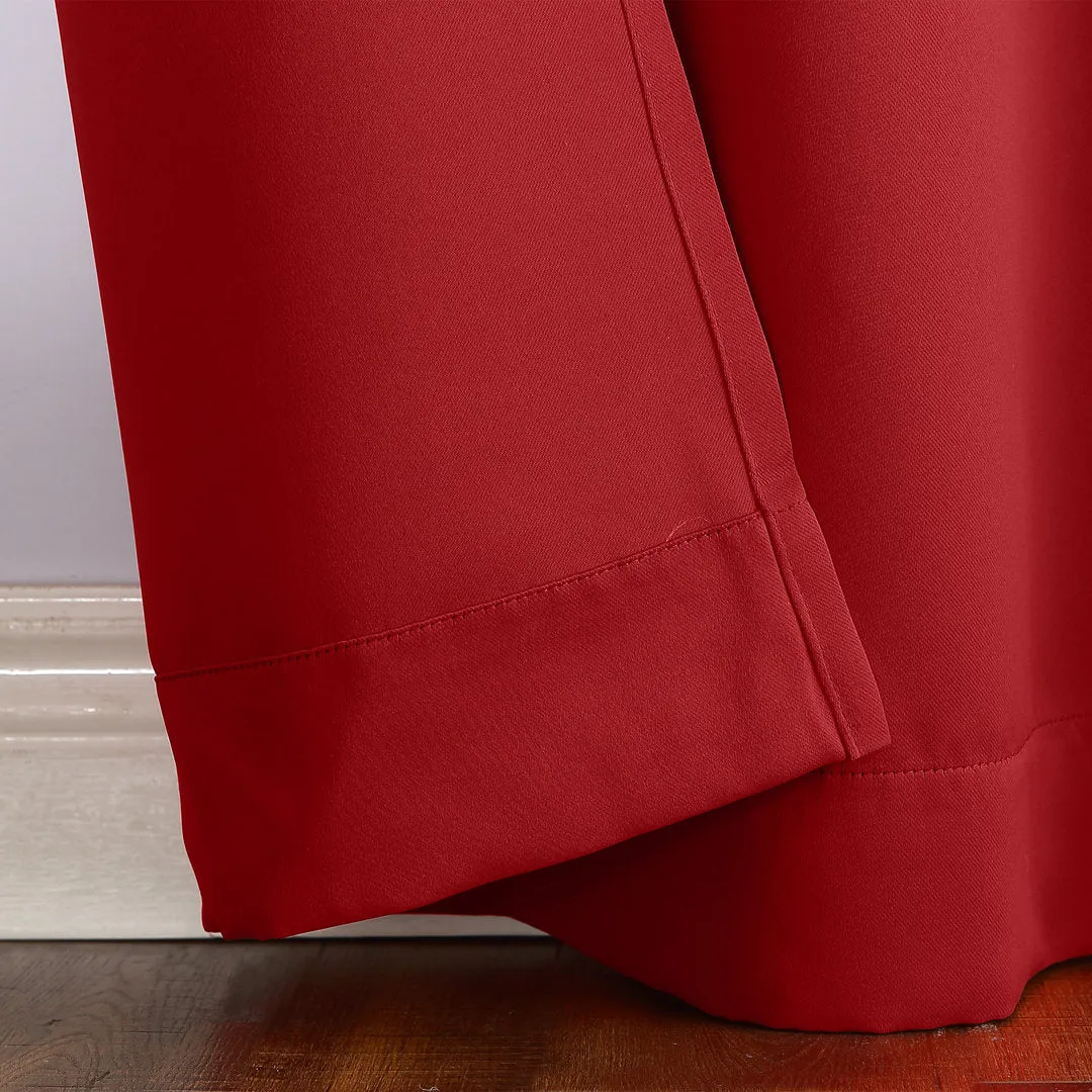 Wayfair Basics Blackout Grommet Curtain Panel Wayfair Basics® Curtain Color: Red Size per Panel: 54" W x 63" L