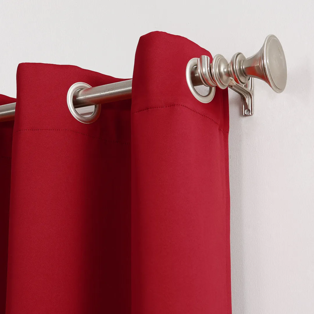 Wayfair Basics Blackout Grommet Curtain Panel Wayfair Basics® Curtain Color: Red Size per Panel: 54" W x 63" L