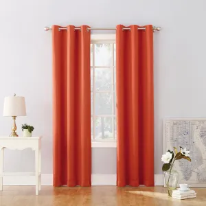 Wayfair Basics Blackout Grommet Curtain Panel Wayfair Basics® Curtain Color: Tangerine Size per Panel: 40" W x 84" L