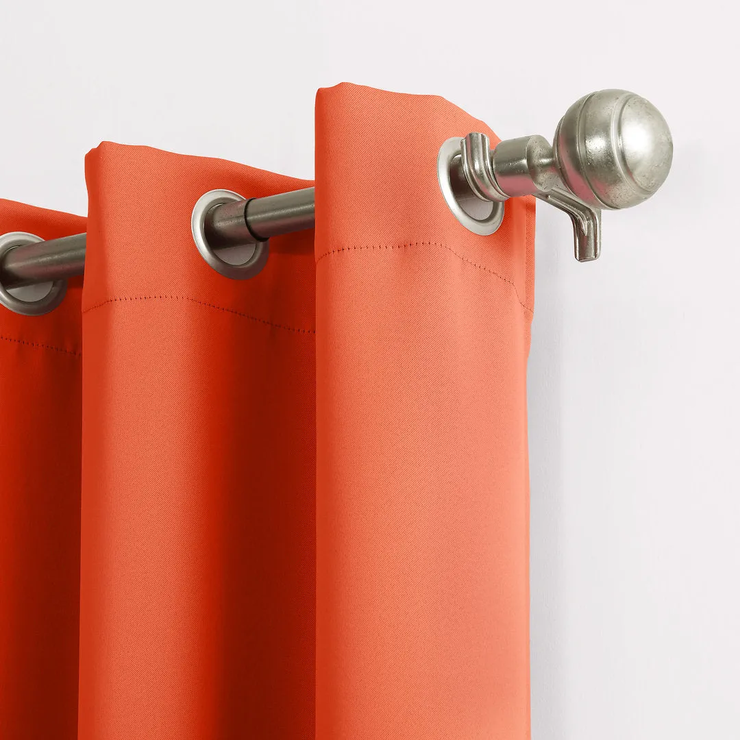 Wayfair Basics Blackout Grommet Curtain Panel Wayfair Basics® Curtain Color: Tangerine Size per Panel: 40" W x 84" L