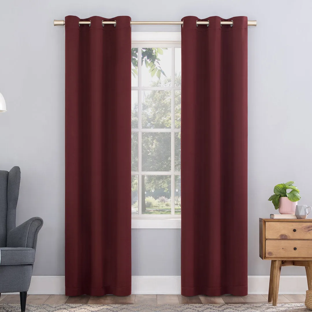 Wayfair Basics Blackout Grommet Curtain Panel Wayfair Basics® Curtain Color: Wine Red Size per Panel: 54" W x 63" L