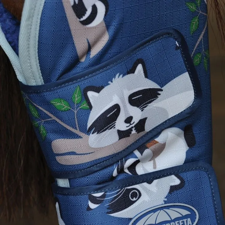 Weatherbeeta Wide Tab Long Travel Boots Racoon Print
