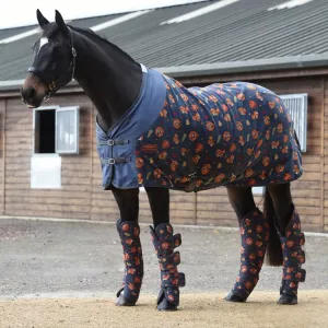 Weatherbeeta Wide Tab Long Travel Boots Squirrel Print