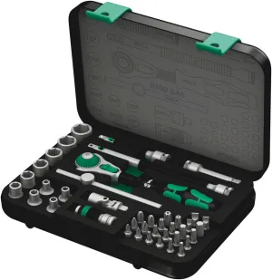 Wera 05003535001 8100 SA 4 Zyklop Speed Ratchet Set, 1/4" drive, imperial, 41 pieces