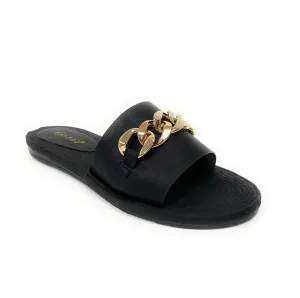 Women wide Band slide w/ chain Athena-15