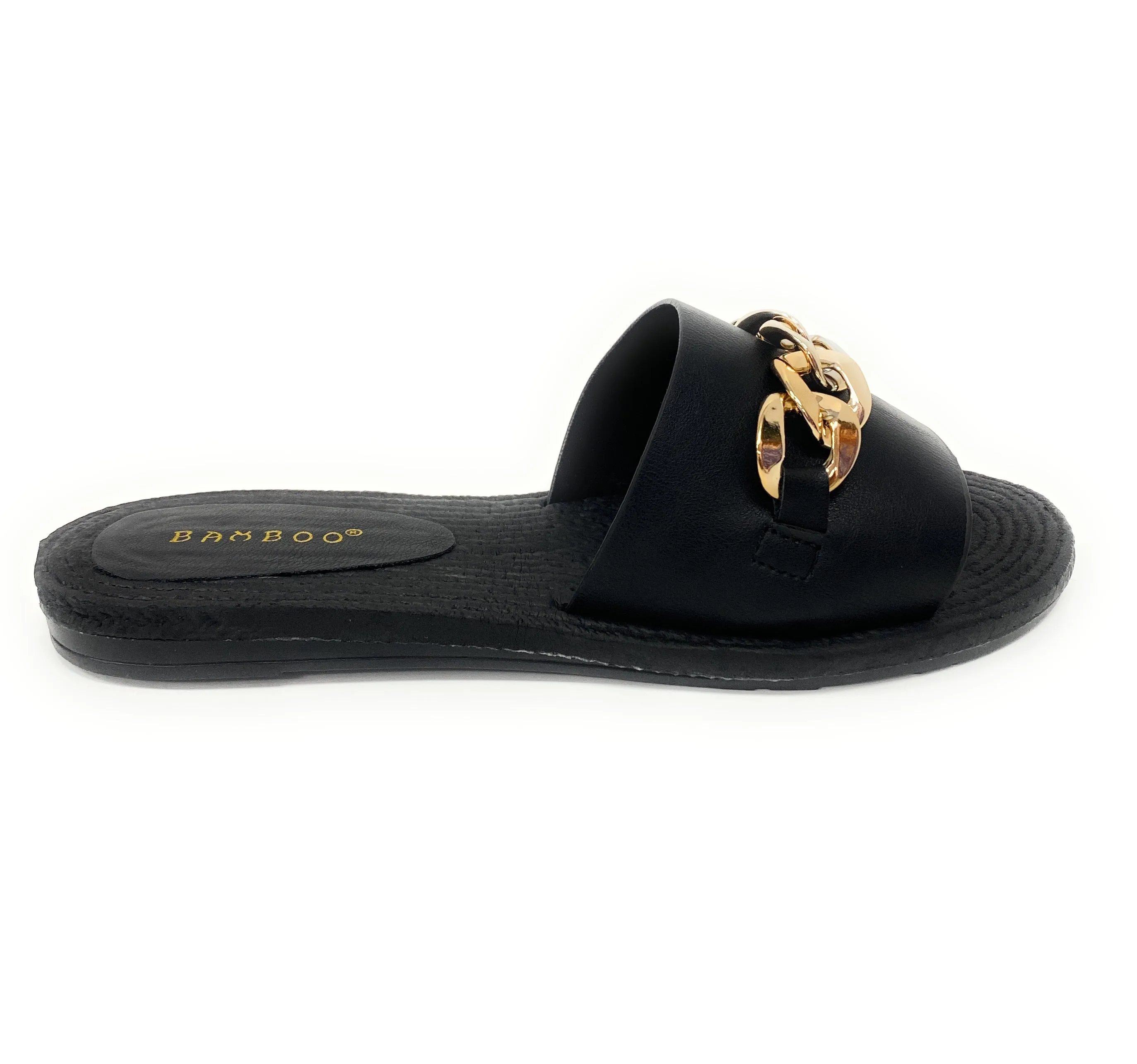 Women wide Band slide w/ chain Athena-15