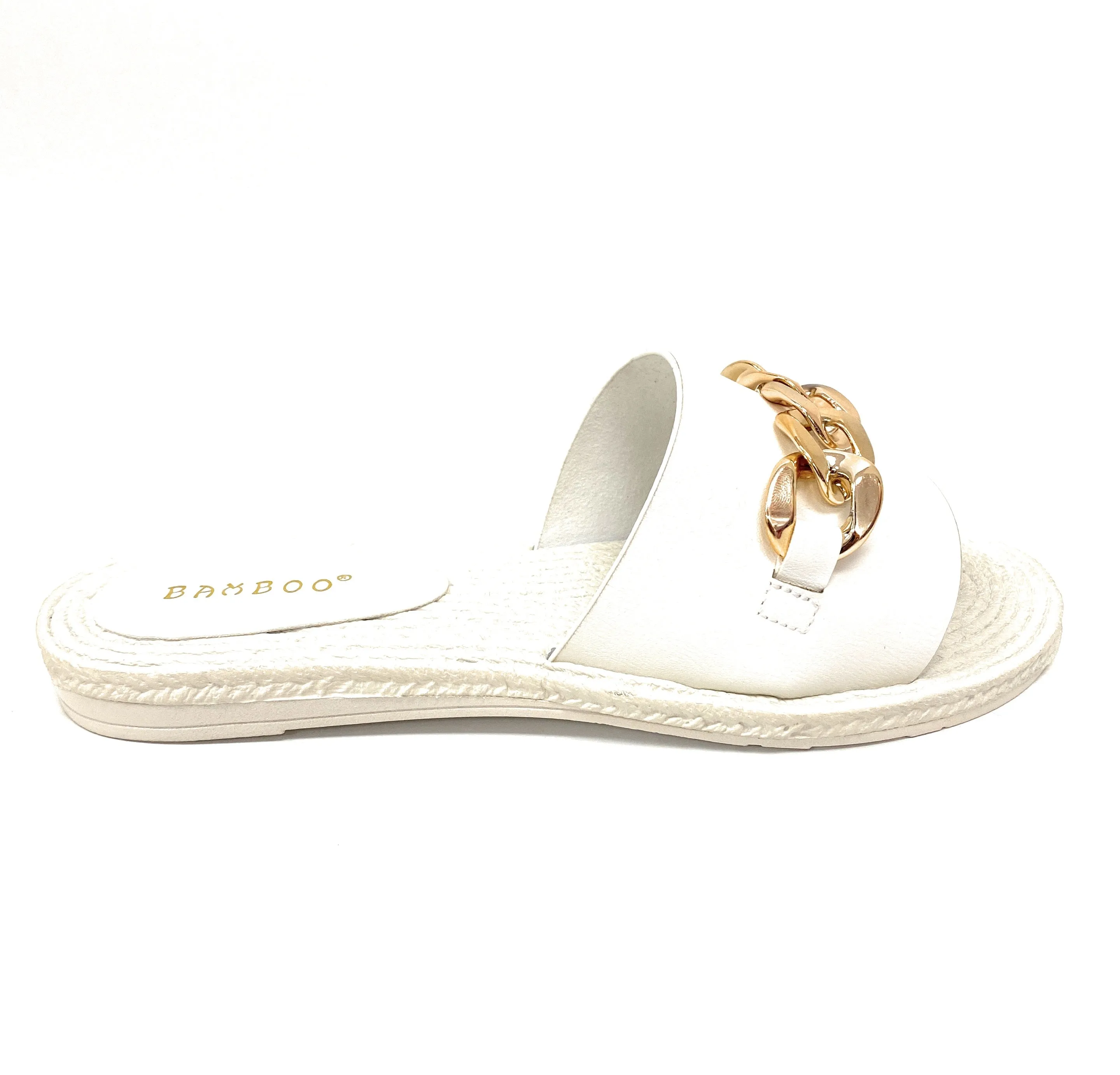 Women wide Band slide w/ chain Athena-15