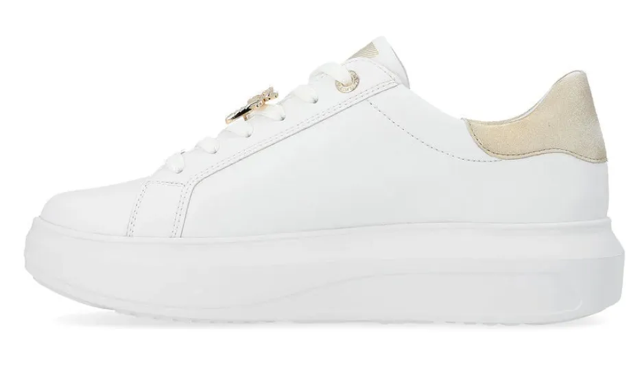 WOMEN'S RIEKER ADELIA 02 | WEISS / MUSCHEL / GOLD-SILBER