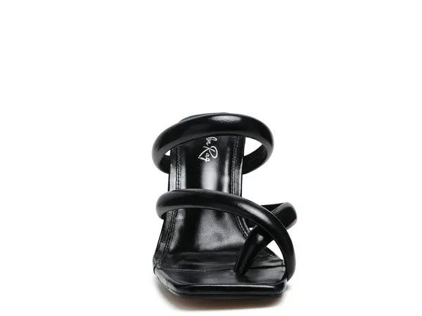 Women's Stunning Clear Heel Toe Ring Sandals
