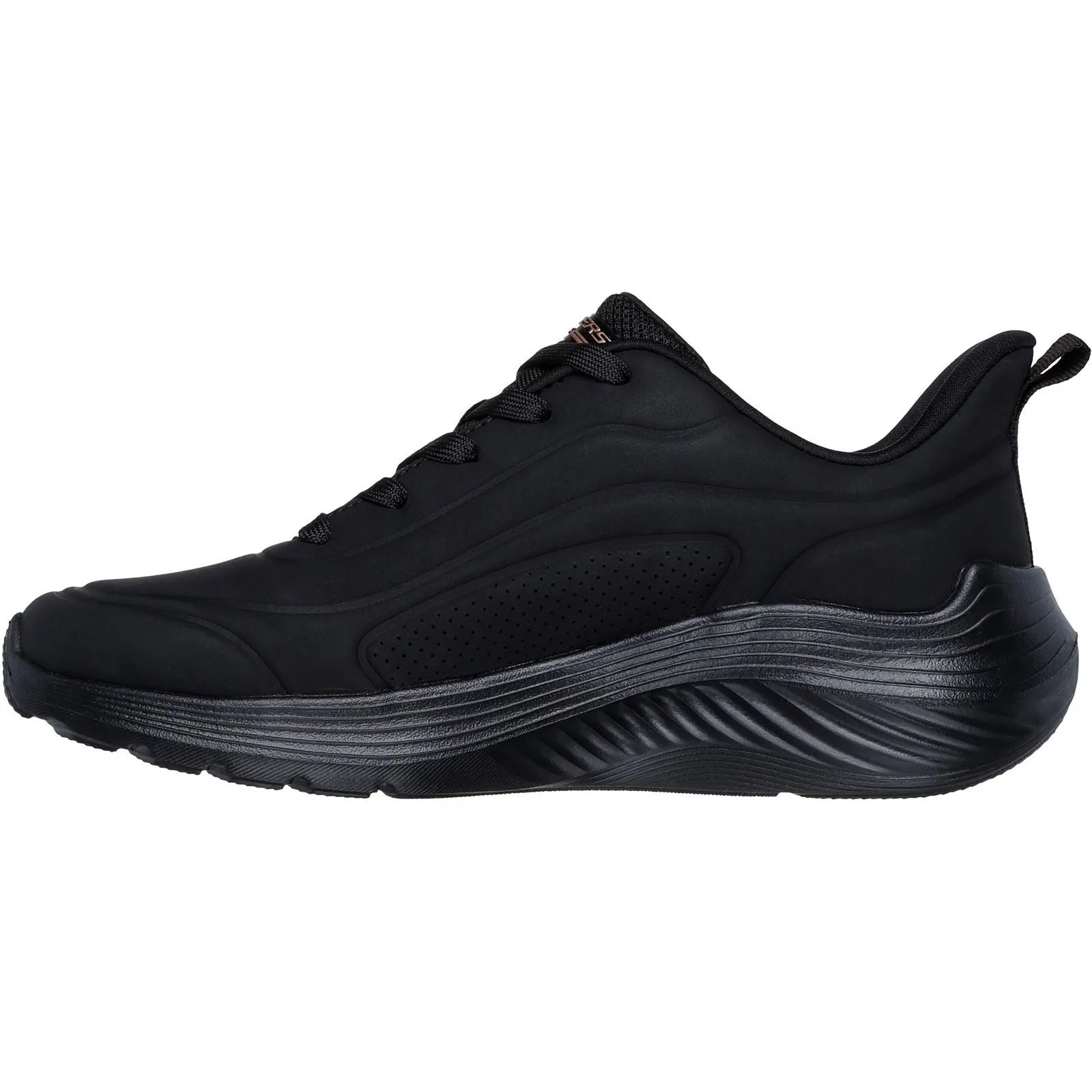Women's Wide Fit Skechers 117483 Bobs Sport Squad Waves Sneakers