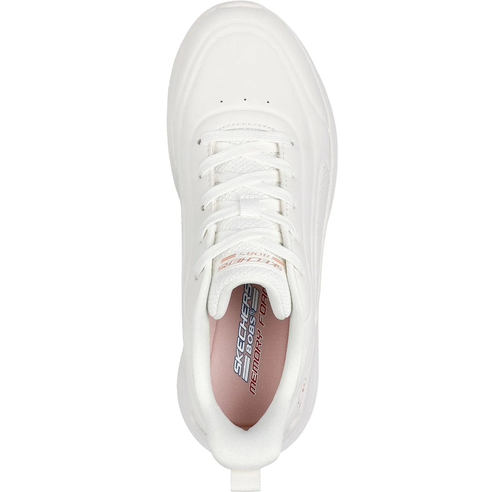 Women's Wide Fit Skechers 117483 Bobs Sport Squad Waves Sneakers