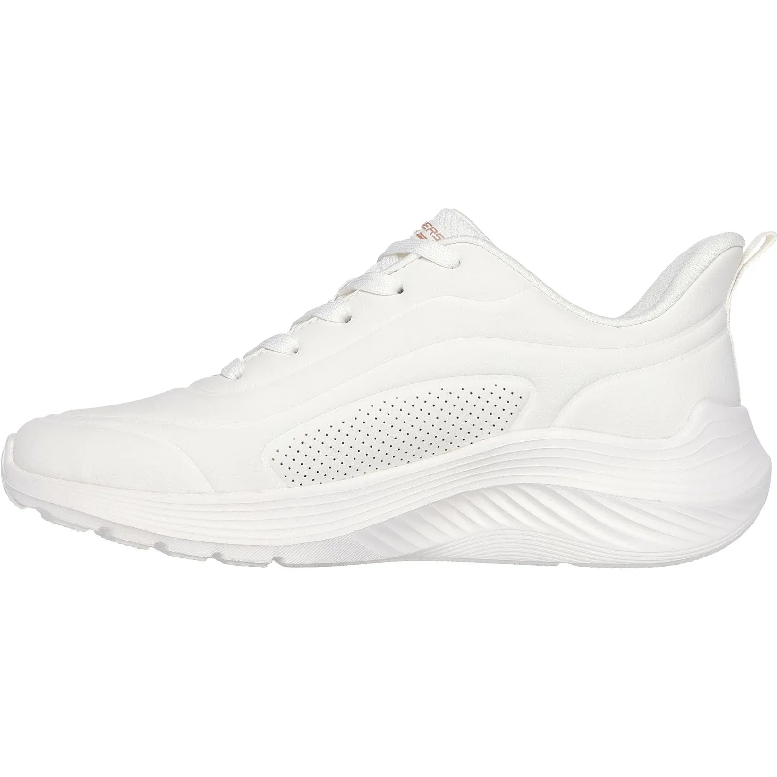 Women's Wide Fit Skechers 117483 Bobs Sport Squad Waves Sneakers